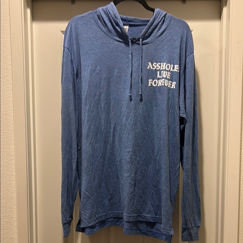Blue Graphic Hoodie